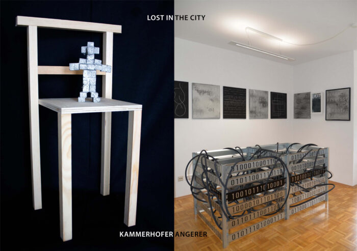 Einladungskarte Lost in the City, Peter Angerer und KRI Kammerhofer