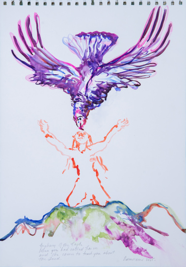 Elisabeth von Samsonow, „Kissing the Eagle“, 2025, Foto: Max Brucker