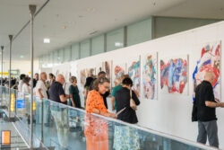 Eröffnung der Ausstellung Wer bin denn du? von Luis Sammer in der Galerie am Flughafen Graz