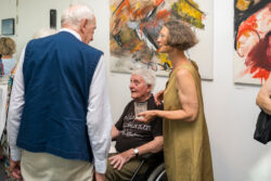 Eröffnung der Ausstellung Wer bin denn du? von Luis Sammer in der Galerie am Flughafen Graz