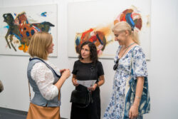 Eröffnung der Ausstellung Wer bin denn du? von Luis Sammer in der Galerie am Flughafen Graz