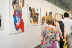 Eröffnung der Ausstellung Wer bin denn du? von Luis Sammer in der Galerie am Flughafen Graz