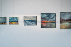 Eröffnung der Ausstellung Begegnungszone von Claudia Schützinger-Hercog in der Galerie am Flughafen Graz