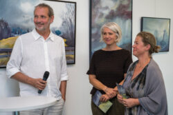 Eröffnung der Ausstellung Begegnungszone von Claudia Schützinger-Hercog in der Galerie am Flughafen Graz