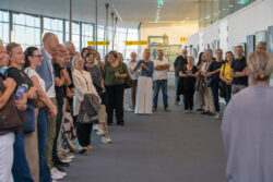 Eröffnung der Ausstellung Begegnungszone von Claudia Schützinger-Hercog in der Galerie am Flughafen Graz