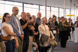 Eröffnung der Ausstellung Begegnungszone von Claudia Schützinger-Hercog in der Galerie am Flughafen Graz
