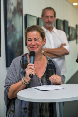 Eröffnung der Ausstellung Begegnungszone von Claudia Schützinger-Hercog in der Galerie am Flughafen Graz