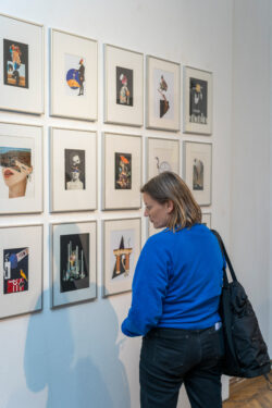 Eröffnung Galerie Centrum Wir zerschneiden die Geschichte Collagen von Julia Cimafiejeva | Klaus-Dieter Hartl | Nicole Wogg